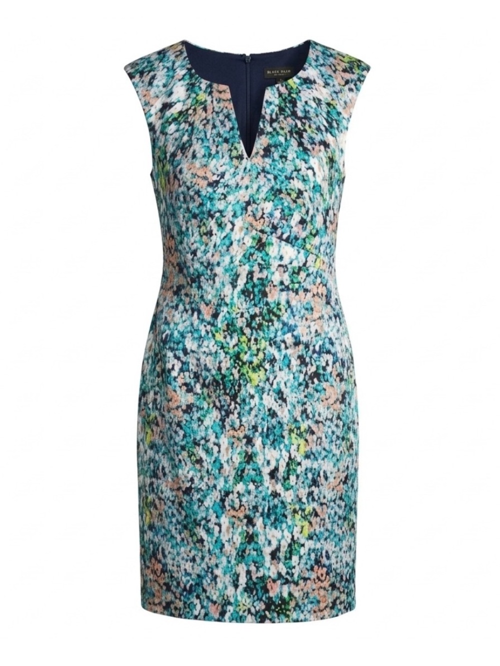 Saks Fifth Avenue Sheath Dress in Blue and Black